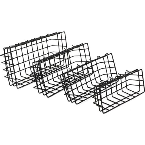 Areyourshop 4PCS/Set Pegboard Baskets Organize Tools Shelf Storage Box Steel Garage Wall