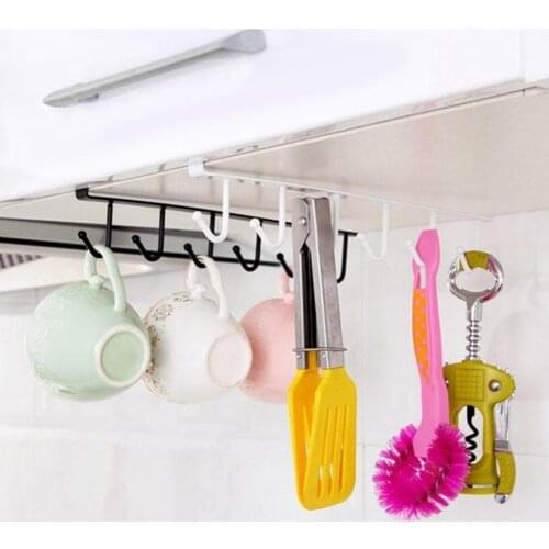 Kitchen Storage Rack Cupboard Hanging Hook Hanger Chest Organizer Mug Holder