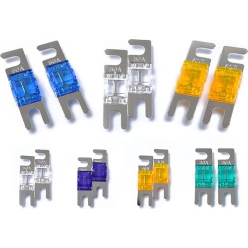 5Pcs/Set 30/40/60/80/100A Nickel Plated Car Stereo Audio 32V AFS Mini ANL Fuses