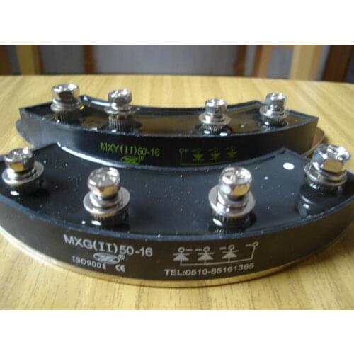 Rectifier controller module: MXY(II)50-16 MXG(II)50-16 50A 1600V ( Four terminal / Installation pitch 136 mm )