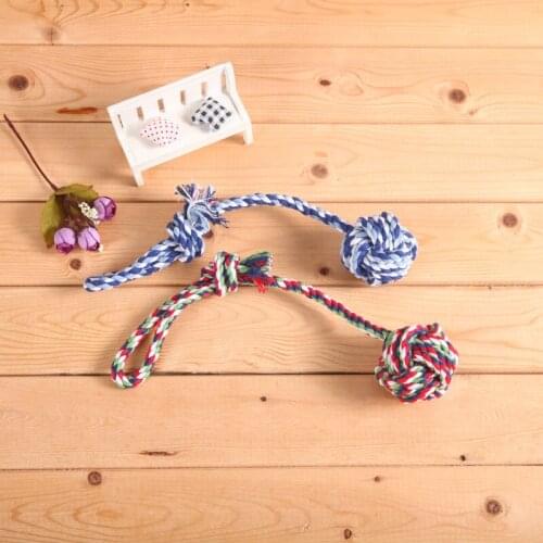 Pet Toy Training Ball Hand Ball Small Medium Dog Cotton Rope Toy Ball Hanging Ball Toy，Q130