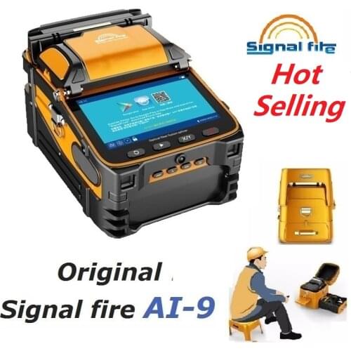 Original AI-9 Signal Fire Automatic SM&MM Multi-Language FTTH Fiber Optic Splicing Machine Optical Fiber Fusion Splicer