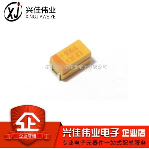 Original 20pcs/ 3216A 10V 10UF ±10% TAJA106K010RNJ 1206 Tantalum Capacitor