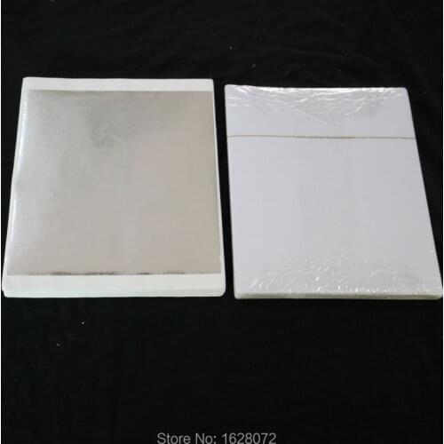 100PCS Silver Leaf ,shiny Imitation gold leaf, 13.5x14cm ,alloy foil, wall, crafts, furniture, painting, art works gilding