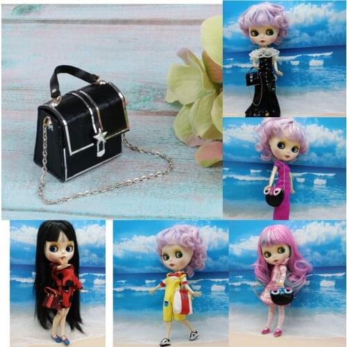 Doll Bags Purse Shoulder Handbag Tote Messenger Satchel Bag Cross Body For Blythe 1/6 BJD Dolls Accs