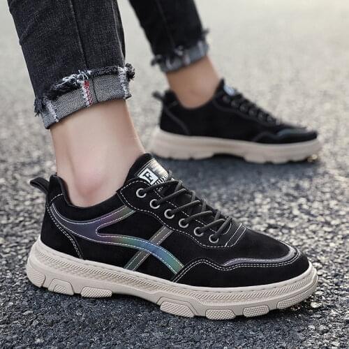 2021Summer Mens Fashion Genuine Leather Loafers Breathable Lace Up Comfortable Casual Shoes Outdoor Tooling Shoes Black