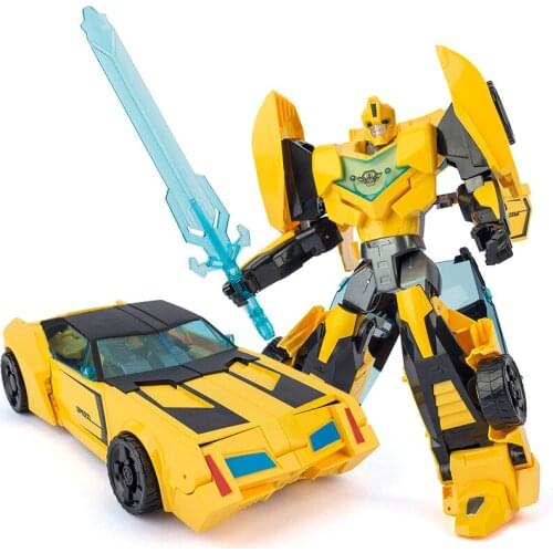 YUEXING New big size 36CM Transformation Toys Anime Cool red yellow Action Figure Model Robot Car Adult Kids boy Toy gifts