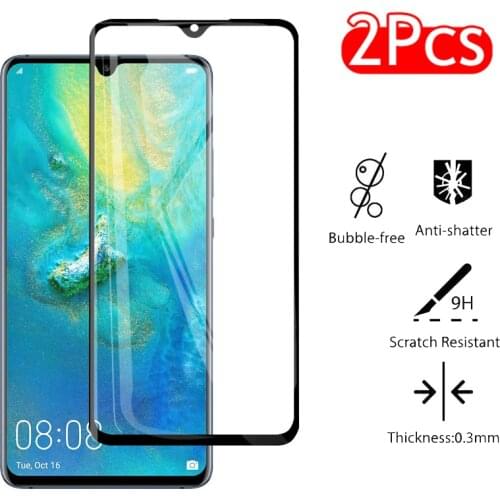 2Pcs HD full screen protecto Tempered glass For Huawei mate 20 x Screen protector For huawey mate20x 7.2 inches Protective glass