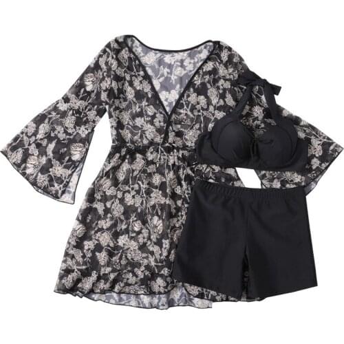 2021 Plus Size Swimsuit for Women 2XL-6XL Black Push Up Halter Sexy Swimwear High Waist Bikini Bathing Suits Beachwear Cover Up