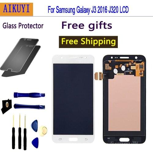 J320F LCD For Samsung j3 2016 J320 J320A J320F J320M LCD Display Touch Screen Replacement Assembly