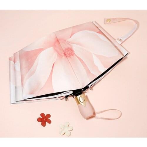 Umbrella female sunny and rain dual-use sun umbrella sunscreen anti-ultraviolet capsule umbrella ultra light
