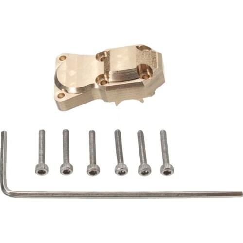 1pc Brass Front Rear Diff Cover Weight with Install Tools for Axial SCX24 90081 1/24 RC Car Upgrade Part