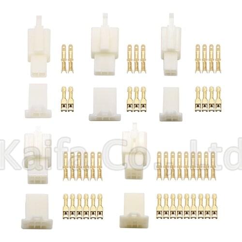 10 set/lot 2.8mm 2/3/4/6/9 pin Automotive electrical wire auto/car 2.8 Connector for E-Bike,Automobile,Motorcycle etc