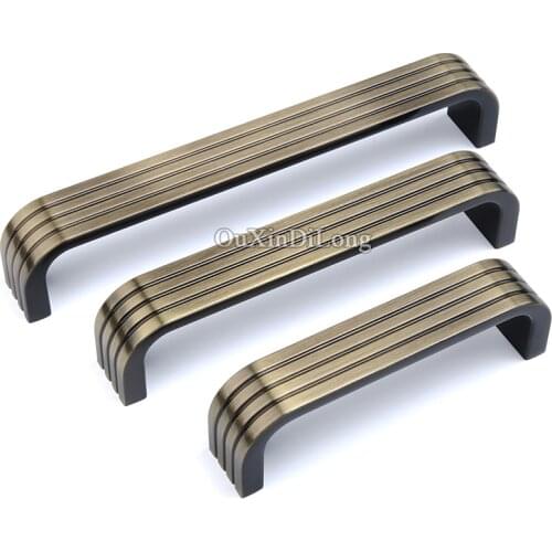 10PCS Vintage Solid Zinc Alloy Kitchen Cabinet Door Handles Cupboard Wardrobe Drawer Cabinet Pulls Handles Furniture Hardware