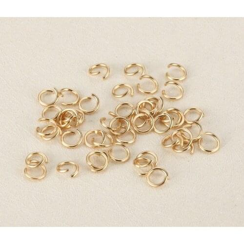 1000pcs/lot 1*6mm gold Silver Color stainless steel Jump Rings Findings split ring 6mm diameter Necklace handmade DIY material