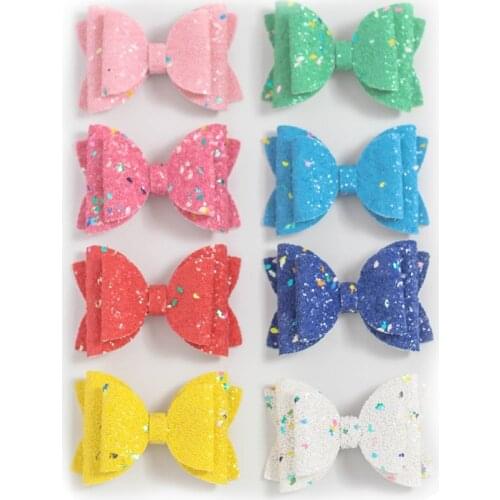 2PCS 3in Solid Color Daily Princess Handmade Bows Hairpin Headwear Cute Side Hair Clip Barrettes Hair Accessories Girls Kids