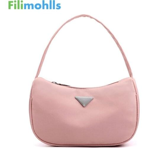2020 summer korean waterproof womens nylon bag brand small bags for women cute fashion ladies hobos shoulder bags S2093