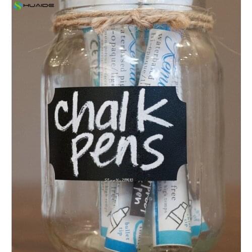 32pcs/set Removable Chalkboard Labels Stickers Waterproof Black Vinyl Wall Sticker Home Decor Vinilos Parede Mural A650