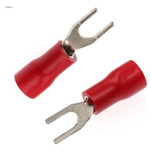50 Pcs/Lot SV1.25-3.2 SV1.25-3.7S SV1.25-3.7L SV1.25-3.7LL SV1.25-4S SV1.25-4M Electrical Butt Splice Cable Spade Terminals