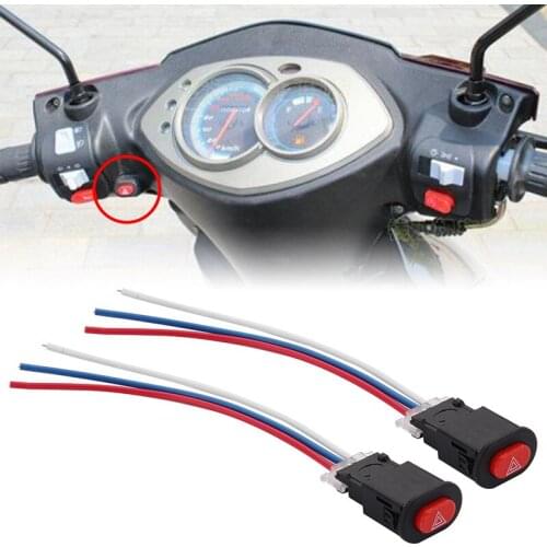 Motorcycle Modification Accessories Danger Signal Light Switch Warning Lamp Switch Emergency Light Double Flashing Light Switch