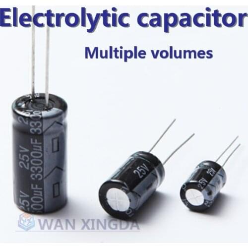 20PCS 10V 16V 25V 35V 50V 63V 100V 400V 450V Aluminum Electrolytic Capacitor 47UF 100UF 220UF 330UF 470UF 680UF 1000UF1500UF