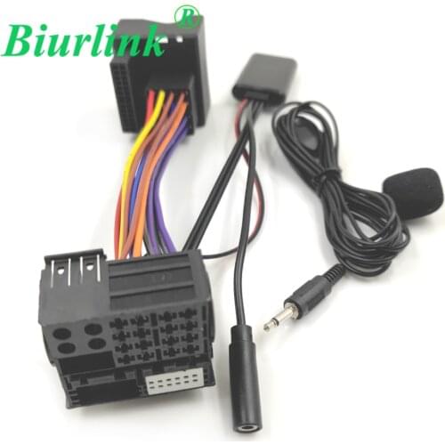 Biurlink Female 3.5MM Audio Jack To AMI Media AUX IN Interface Cable Adaptor for Mercedes Benz