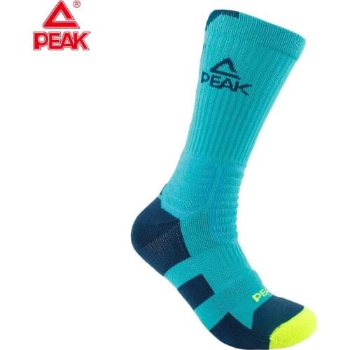 PEAK Basketball Bicycle Socks Sports Socks for men Breathable Road Bike Socks Outdoor Sports Racing Bicycle Socks W14909