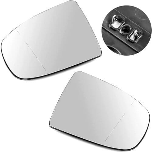 Topteng Heated Wing Side Mirror White Glass For BMW X5 X6 E70 E71 E72 2008-2014 51167174981 51167174982 Car Auto Parts