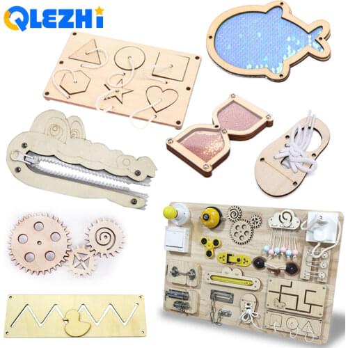 Children Busy Board DIY Toys Baby Montessori Sensory Activity Board Accessories Early Education Toys Toddler Learning Skill Toy