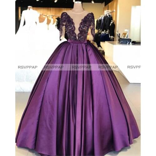 Long Evening Dresses 2021 Abendkleider Real Picture Sexy See Through Beaded Top Long Sleeve Formal Women Gowns robe de soiree