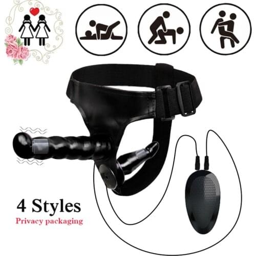 Double Strapon Realistic Dildo Ultra Elastic Harness Strap On Dildo Lesbian Strap-on Dildo Adult Sex Toys For Couples Women Gay