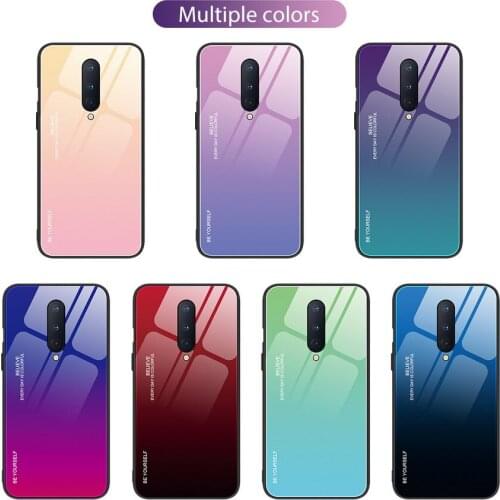 Gradient Glass Case for OnePlus 8 Pro Oneplus 8 Tempered Glossy Back Cover For OnePlus 7 Pro oneplus 7T 1+ 7 OnePlus 6