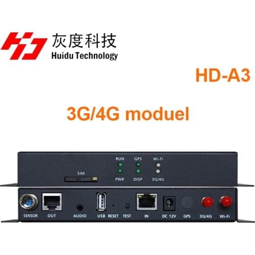 Huidu HD-A3 with 3G moduel led player box full color huidu A3 async led controller led display player box 1024*512 pixel