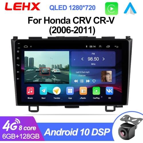 2 din 9 Inch Android 9.0 2GB RAM Car Radio Multimedia Player Auto Radio for Honda CRV CR-V 2006 2007 2008-2011 wifi With Car DVR