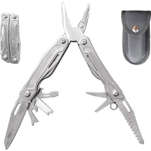 Multitool Multifunctional Plier Stainless Steel Multi Tool Wire Stripper With Knife Saw Stainless steel Bottle opener