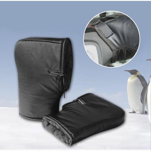 Motorcycle Grip Gloves Handlebar Muff Waterproof Winter Warmer Thermal Cover Cold Resistant Gloves For Motorcycle And Scooter
