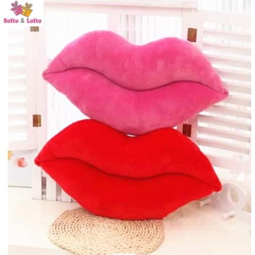 Big sexy red lips article cushion mouth kiss pillow,home room kids girls plush toys fun lovely sweet gift DIY party decorations