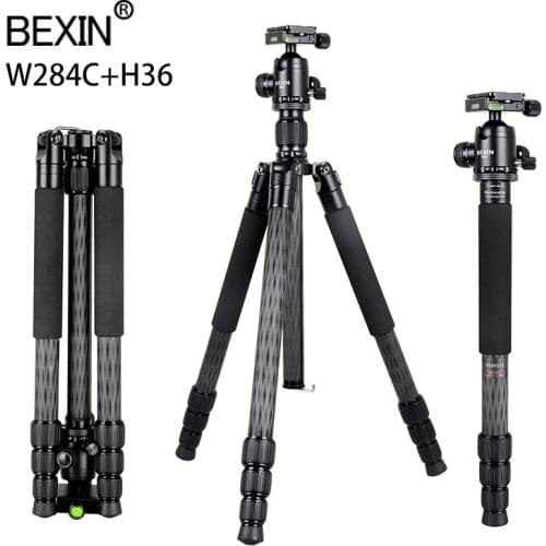 Profession Carbon Friber Tripod Lightweigh Portable Outdoor Travel Camera Tripod Stand For Canon Nikon Sony DSLR Digital Camera