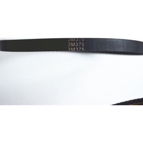 HTD 3M, Timing Belt, Closed-loop, 375mm length, 125 teeth, 9mm width Fit for Pulley