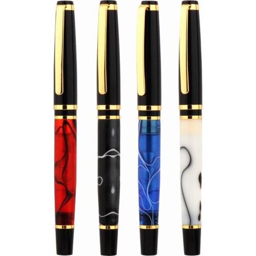 Luxury quality Beautiful 876 Material jade Acrylic Business office Medium Nib Fountain Pen New School office Supplies Gift pen