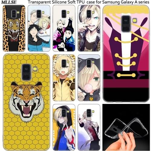 Hot Anime YURI on ICE Silicone Case For Samsung Galaxy A50 A30 A10 A40 A6 A8 Plus A20 E A5 A7 2018 2017 2016 Note 9 8 Cover