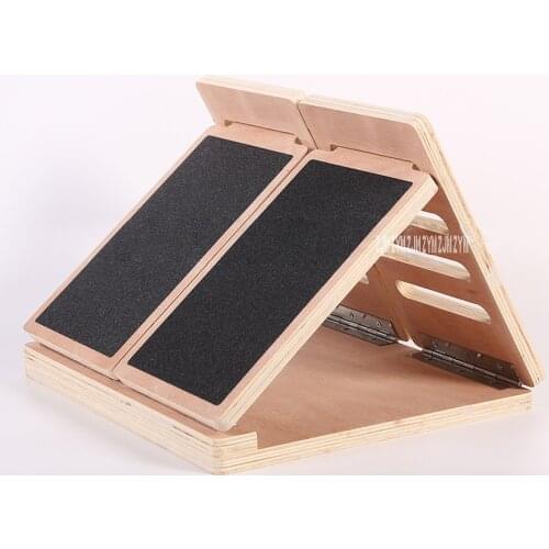 Wood Stretch Board Folding Foot Massage Pedal Rocker Foldable 4 Gears Yoga Stretching Plate Calf Tendon Muscle Stretcher Device