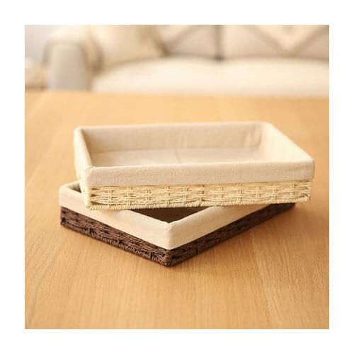 Suzuki-Style Zakka Storage Box Desktop Debris Office Bedroom Cosmetics Small Basket For Sundries