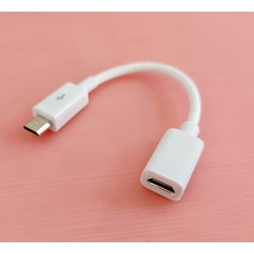 10cm 5 inch Micro USB Male To 5Pin Female Extension Extender Data Sync Charge Cable Adaptor