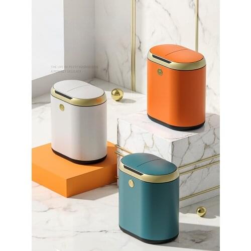 GY Smart Inductive Ashbin Home Living Room Electric Toilet Bathroom Automatic Light Luxury