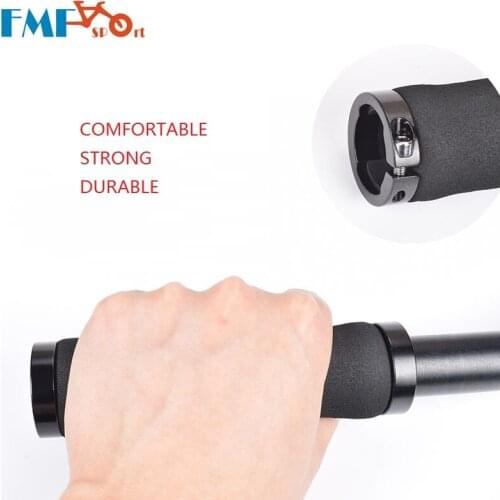 Bike Bicycle Grips 22.2mm 126mm Double side Lockable Sponge Handlebar Grip MTB Folding Road Bike Parts Cycling Accessories FMF