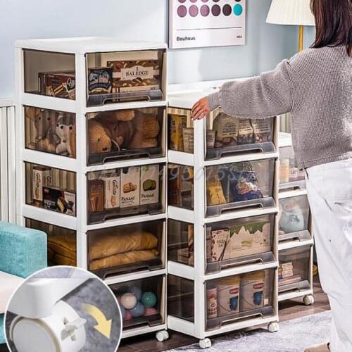 Storage Box Storage Cabinet Drawer Cabinet Clothes Snacks Household Childrens Toys Organizing Storage Transparent Box