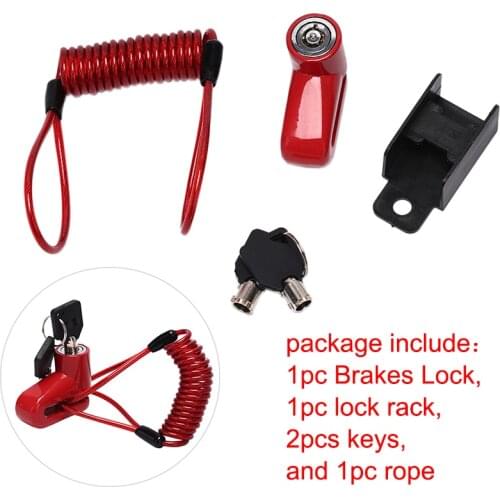1Pc Anti-Theft Disc Brakes Lock With Steel Wire Electric Scooter Wheels Lock Brake