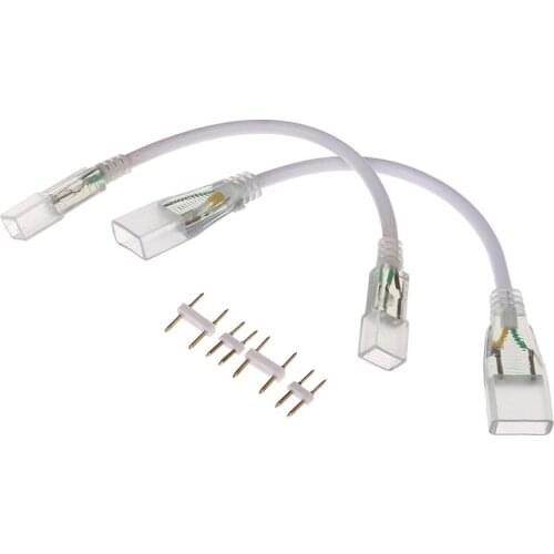 110V 220V Middle Double Connectors 2pin Led Corner Connector RGB Straight Connector