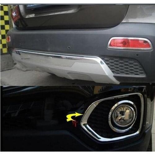 2010 2011 for Kia Sorento ABS Chrome Front / Rear Fog Light Lamp cover Trims Car Styling Auto Accessories
